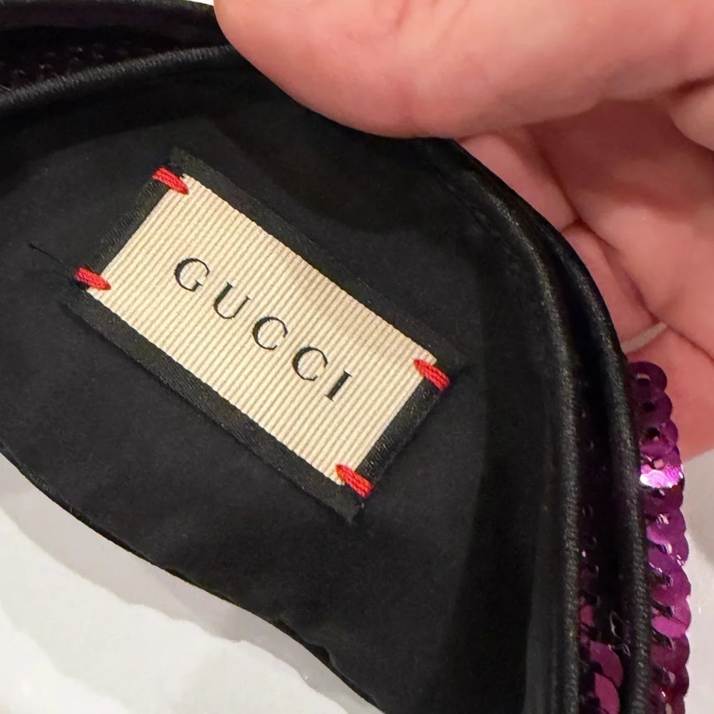 Authentic Gucci Sequin Knotted Headband